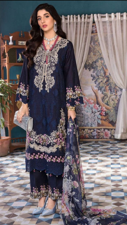 DN 51002 Elaf Festive Chikankari Lawn Cotton Pakistani Suit Designer Suits Serene 