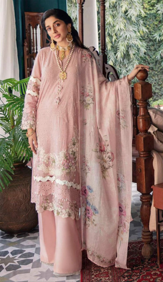 DN 51005 Elaf Festive Chikankari Lawn Cotton Pakistani Suit Designer Suits Serene 