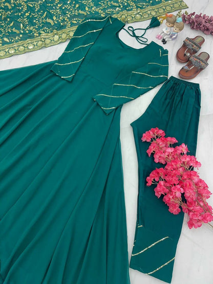 Fancy Wear Designer Georgette Anarkali Suit Designer Suits shopindi.sg 