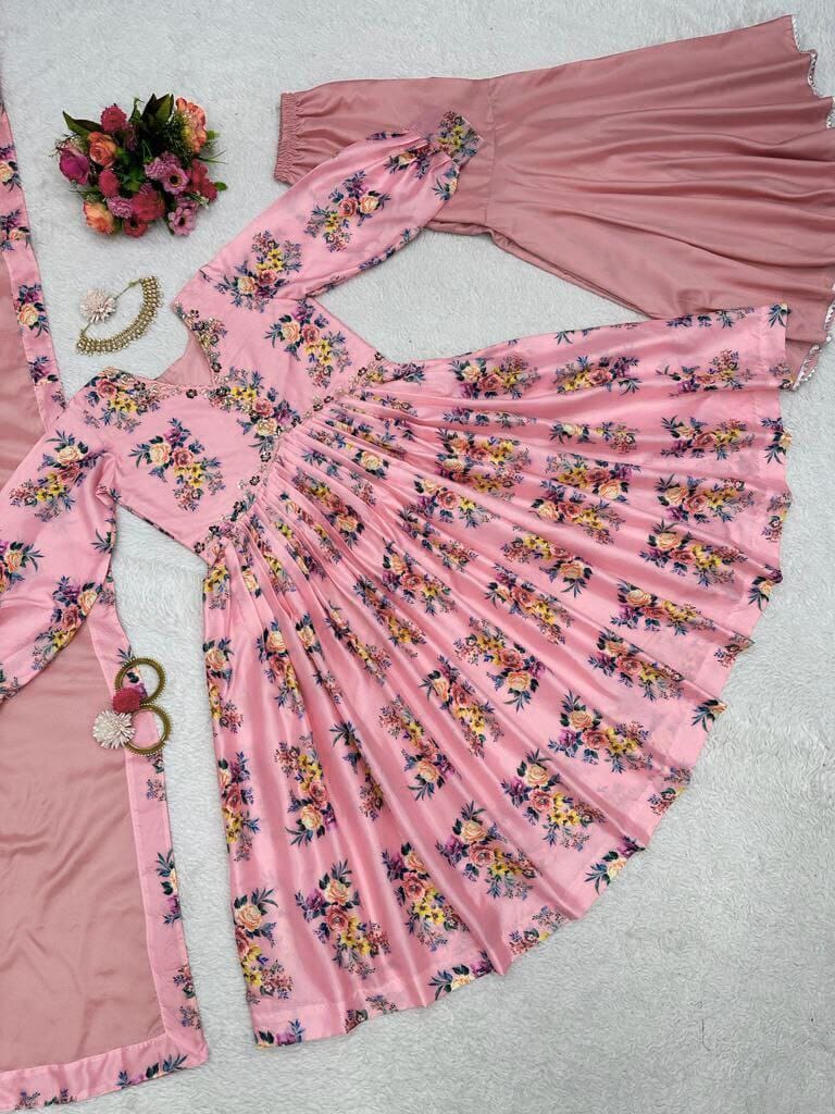French Satin Silk Designer Suit Designer suits Shopin Di Apparels 
