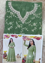 Load image into Gallery viewer, Green Heavy Blooming Fox Georgette with Embroidery Anarkali Suit Designer Suits shopindi.sg 