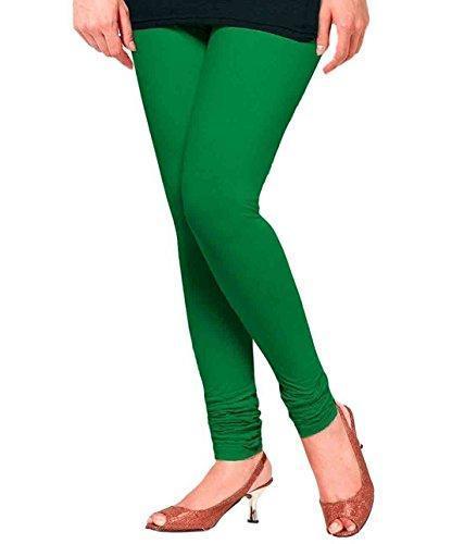 Green Plain Lycra Leggings - Shopindiapparels.com
