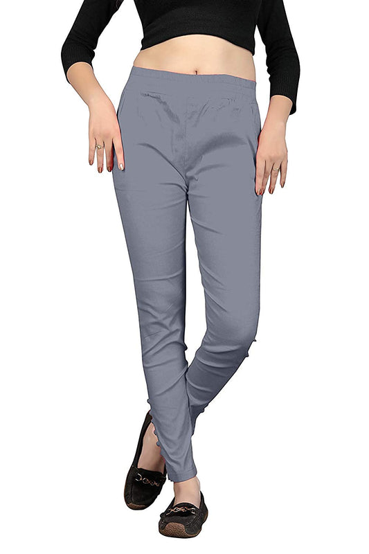 Grey Cotton Lycra Potli Pants Shopindiapparels.com