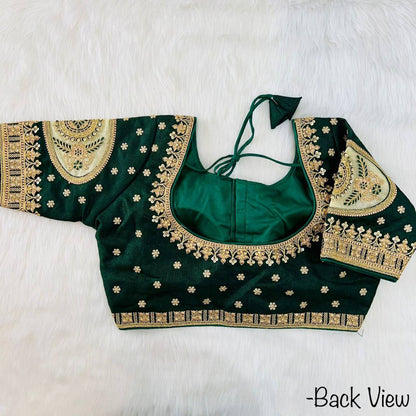 Heavy Embroidered Plus Sizs Bridal Blouse Readymade Blouse Shopindiapparels.com 