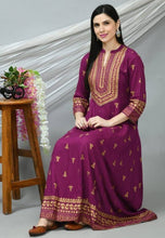 Load image into Gallery viewer, Heavy Quality Foil Printed Anarkali Kurti Gown Kurti Shopindiapparels.com 