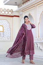 Load image into Gallery viewer, Heavy Rayon Digital Printed Anarkali with Dupatta and Bottom Kurti with Bottom and Dupatta shopindi.sg 
