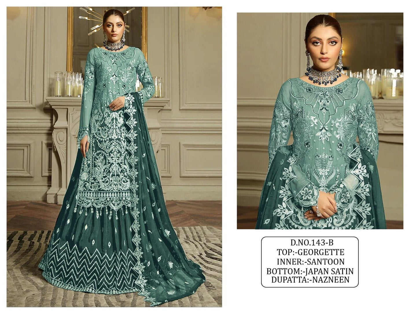 Heavy Sequence Work Pakistani 3pc Lehenga Suit in 5 attractive colors Designer Suits Shopin Di Apparels 