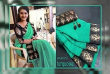 Load image into Gallery viewer, Kalamkari Chanderi Cotton Saree - Shopindiapparels.com
