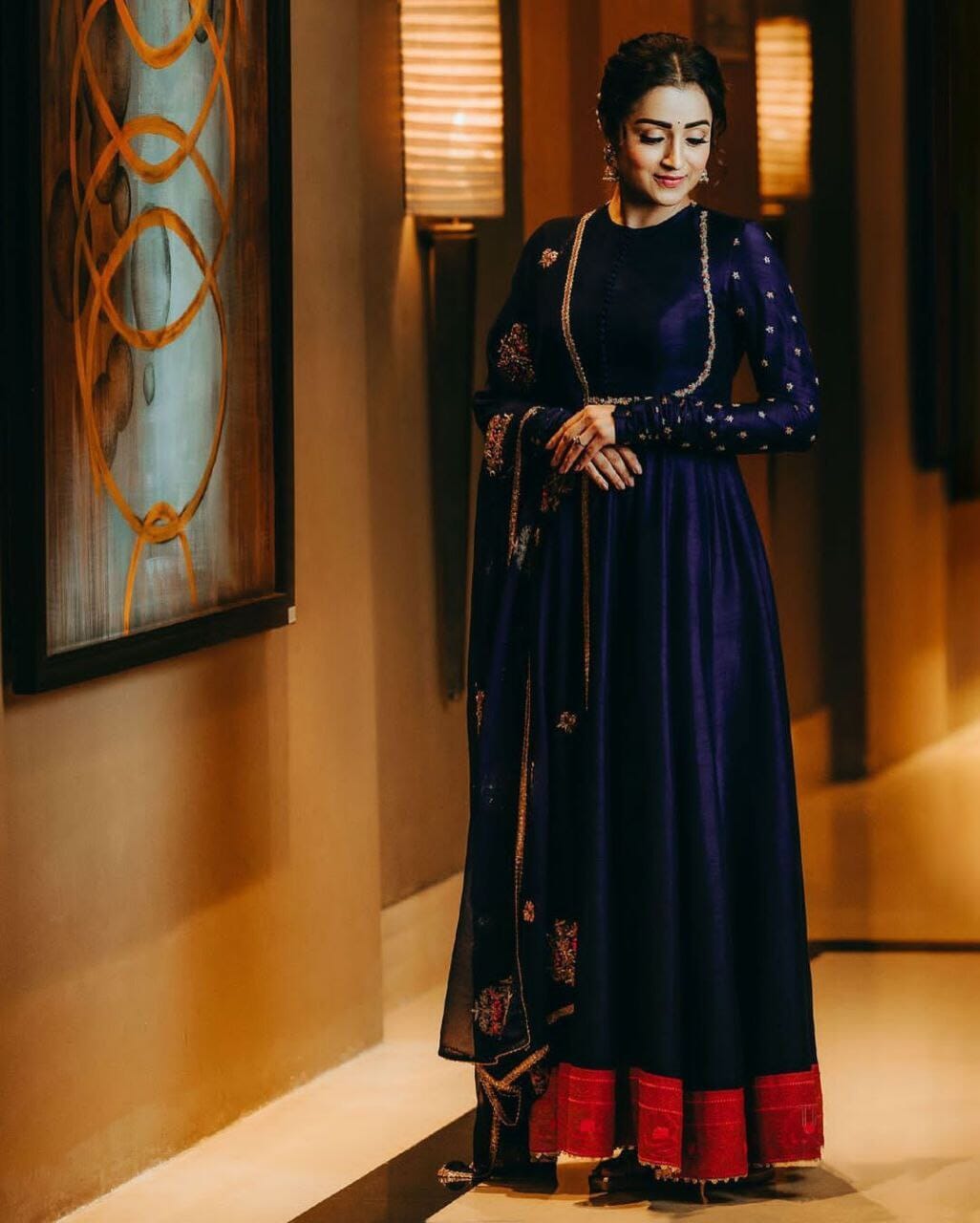 KD 1323 Faux Georgette Designer Gown with Dupatta Gown with Dupatta Shopin Di Apparels 