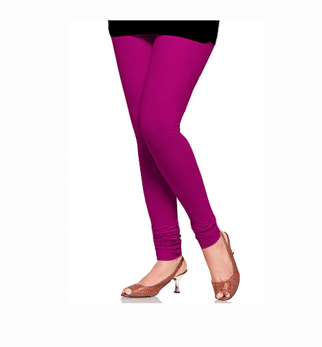 Majenta Purple Plain Lycra Leggings - Shopindiapparels.com