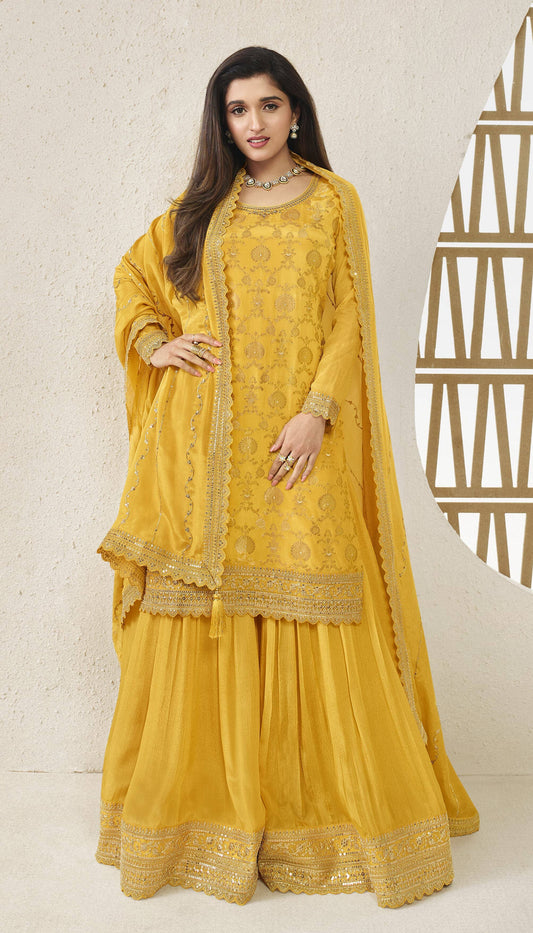 Mango Yellow Kuleesha Karwa Special Designer Salwar Suit Designer Suits Vinay 