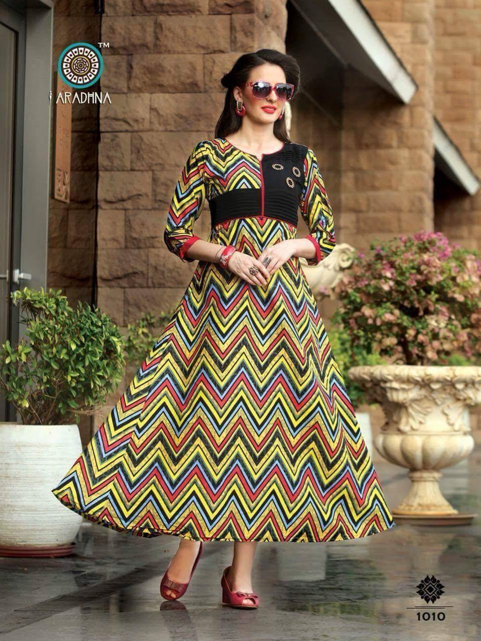 Multicolor Rayon Dress - Shopindiapparels.com
