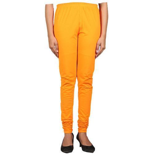 Mustard Yellow Plain Lycra Leggings - Shopindiapparels.com