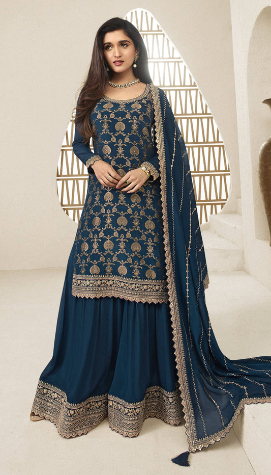 Navy Blue Kuleesha Karwa Special Designer Salwar Suit Designer Suits Vinay 
