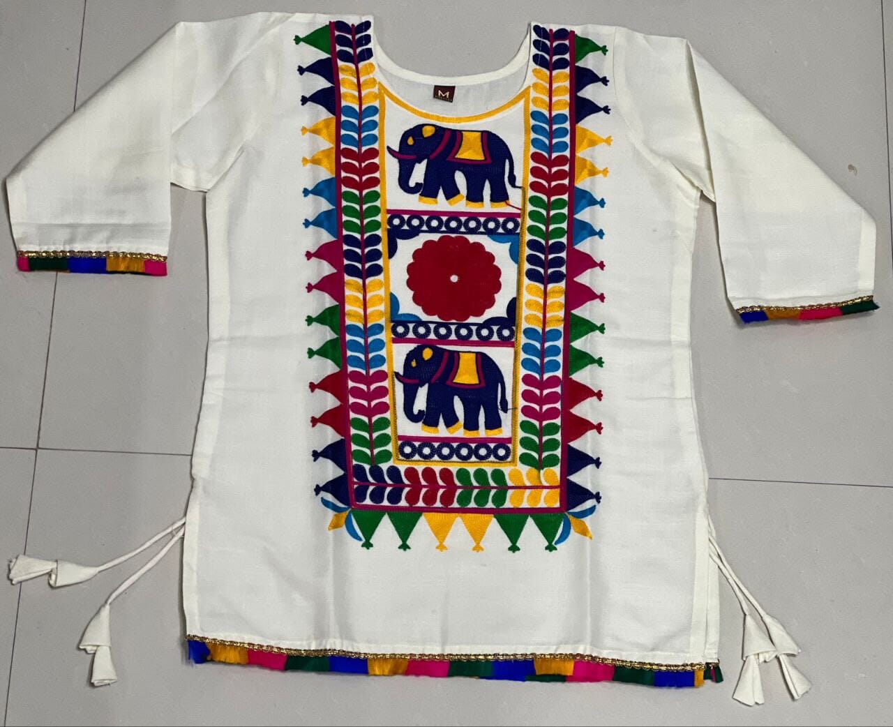 Pankhudi Embroidered Cotton Short Top Western Tops Shopin Di Apparels 