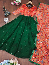 Load image into Gallery viewer, Printed Fox Georgette Gown with Dupatta gown shopindi.sg 