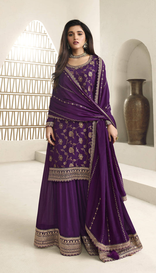 Purple Kuleesha Karwa Special Designer Salwar Suit Designer Suits Vinay 