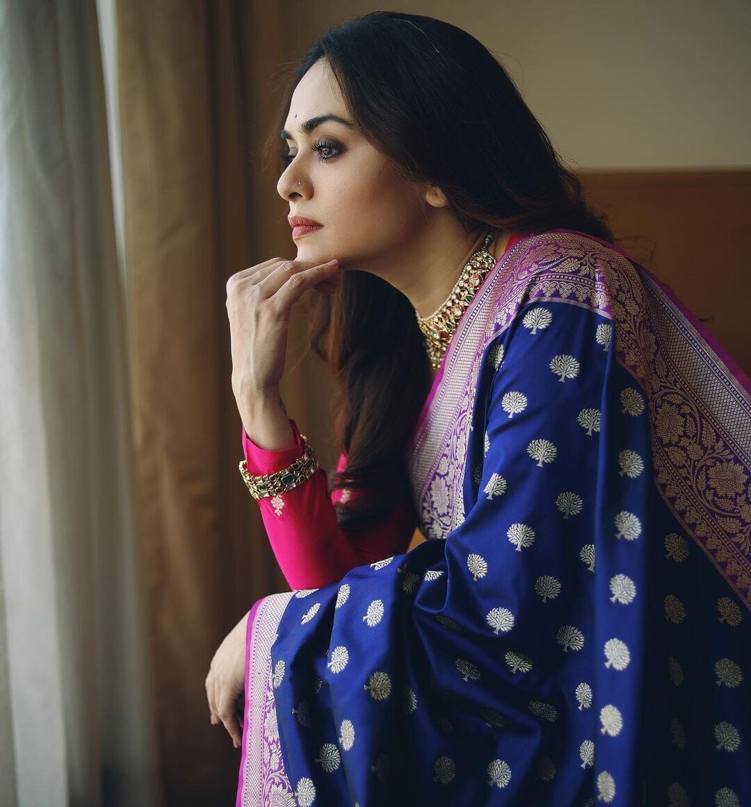Purple Lichi Silk Jacquard Work Saree shopindi.sg 