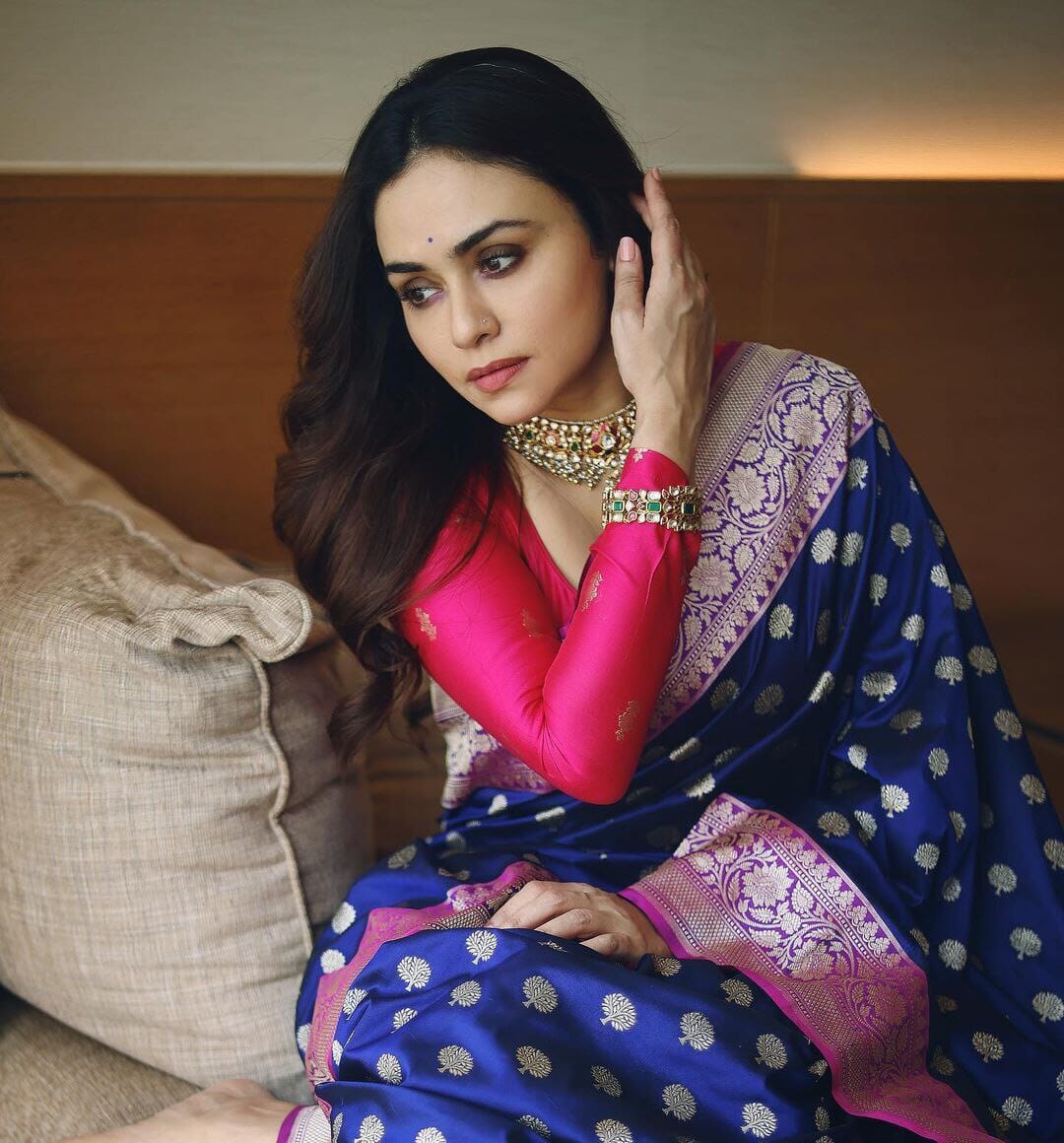 Purple Lichi Silk Jacquard Work Saree shopindi.sg 