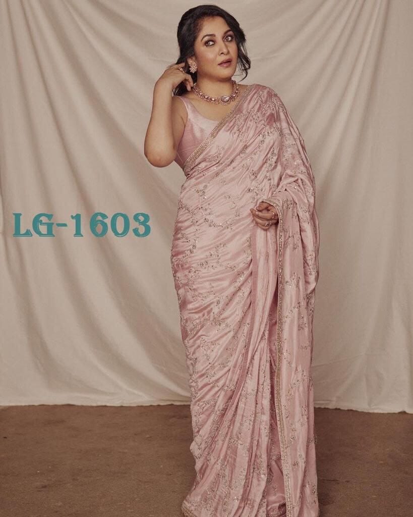 Ramya Krishnan Designer Rangoly Sequence Designer Saree shopindi.sg 