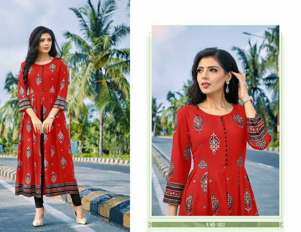 Parineeti by mom and daughter center cut fancy heavy reyon khadi gold print  catalogue at wholesale price