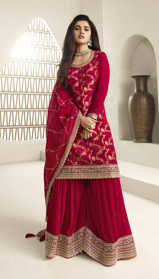 Red Kuleesha Karwa Special Designer Salwar Suit Designer Suits Vinay 