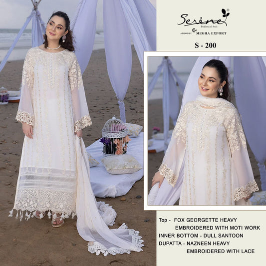 Serine S 200 Embroidery Pakistani Salwar Suit Designer Suits Shopin Di Apparels 