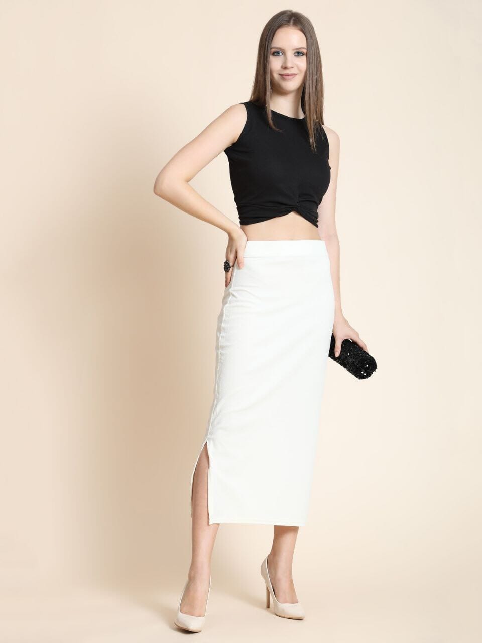 White Lycra Shapewear Bottom shopindi.sg 