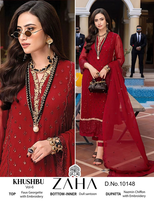 Zaha 10148 Georgette Pakistani Salwar Suit Designer Suits Shopin Di Apparels 