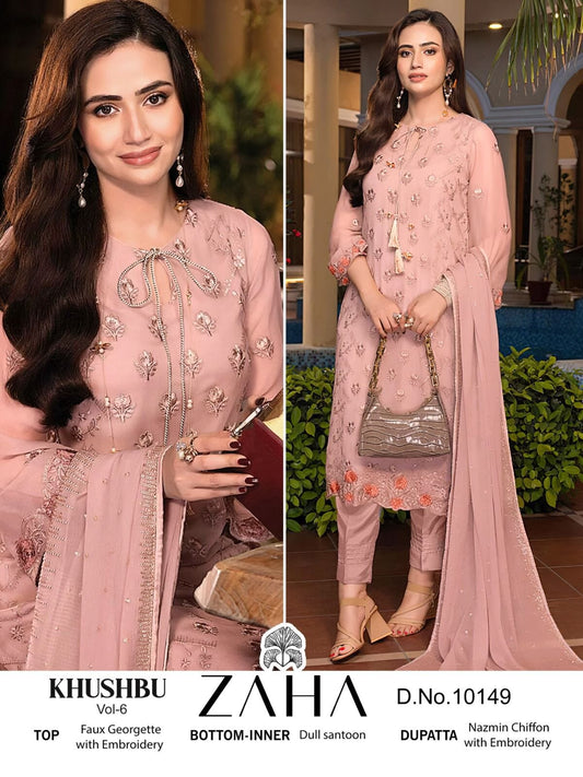 Zaha 10149 Georgette Pakistani Salwar Suit Designer Suits Shopin Di Apparels 